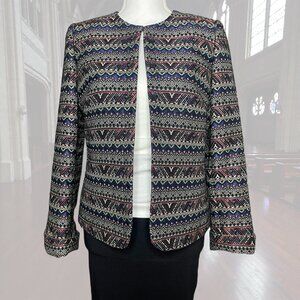 Tahari Arthur Levine Womens Size 4 Embroidery Jacket Office Church Work Blazer